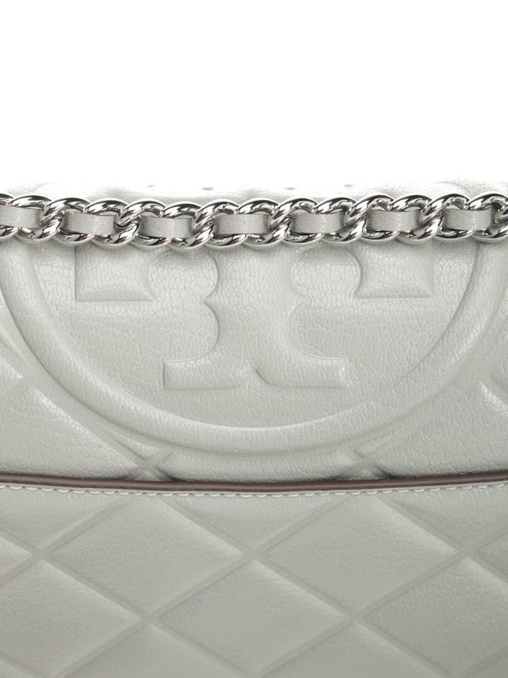 Tory Burch Fleming Shoulder Bags - Grey | dcb70c9da3fc6a71bbae6c7cb0a2423eb11272e0