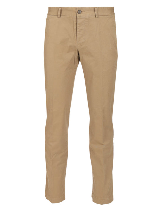 Cotton Trousers Marrone