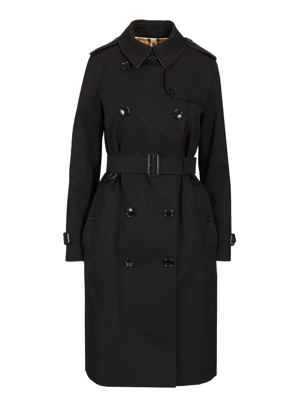 Burberry Heritage Kensington Long Trench Coat Coats - Nero | 6b16ea7aa160b6854484d4379ca08458a0294862