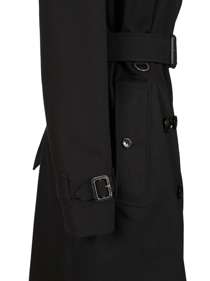 Burberry Heritage Kensington Long Trench Coat Coats - Nero | 0f51e6d0e909e71fd9175eabe75b1b577a33a195