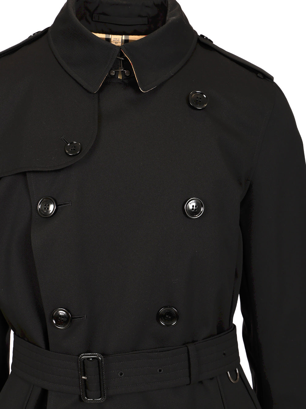 Burberry The Kensington Coats - Nero | ac6f97fbcb36cd18fb516ff5ad211d5fb53f0eb8