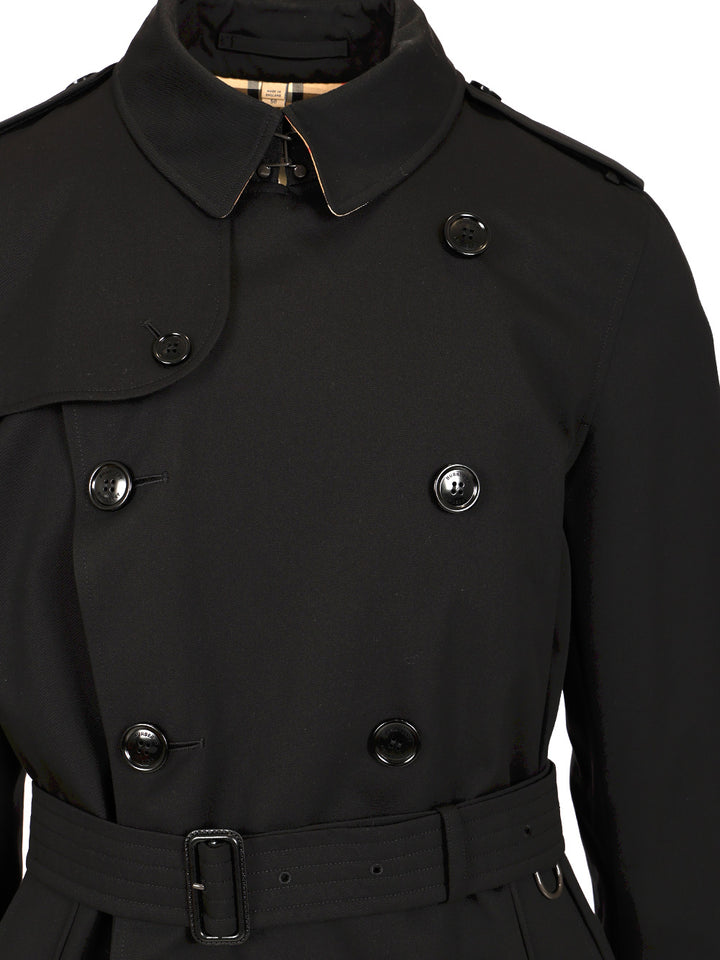 Burberry The Kensington Coats - Nero | ac6f97fbcb36cd18fb516ff5ad211d5fb53f0eb8