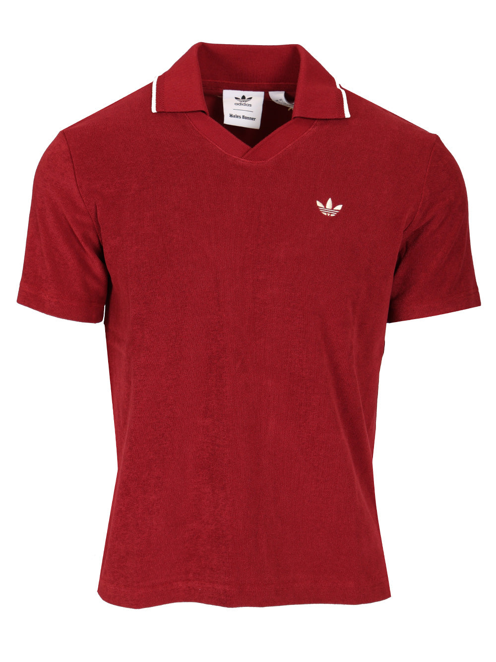 Adidas X Wales Bonner Terry Polo T-Shirt - Bordeaux | 8887549db92cedbc1425175e64bdc710d3ef0282