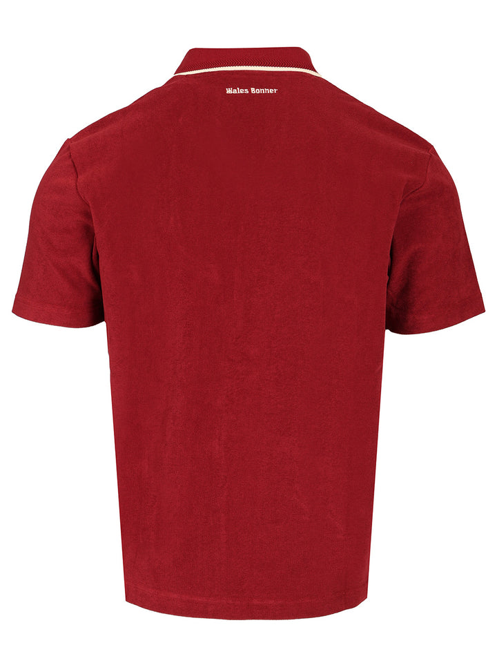 Adidas X Wales Bonner Terry Polo T-Shirt - Bordeaux | 092bae577ecd9c4a50efa1ef4db6be57c15abc5f