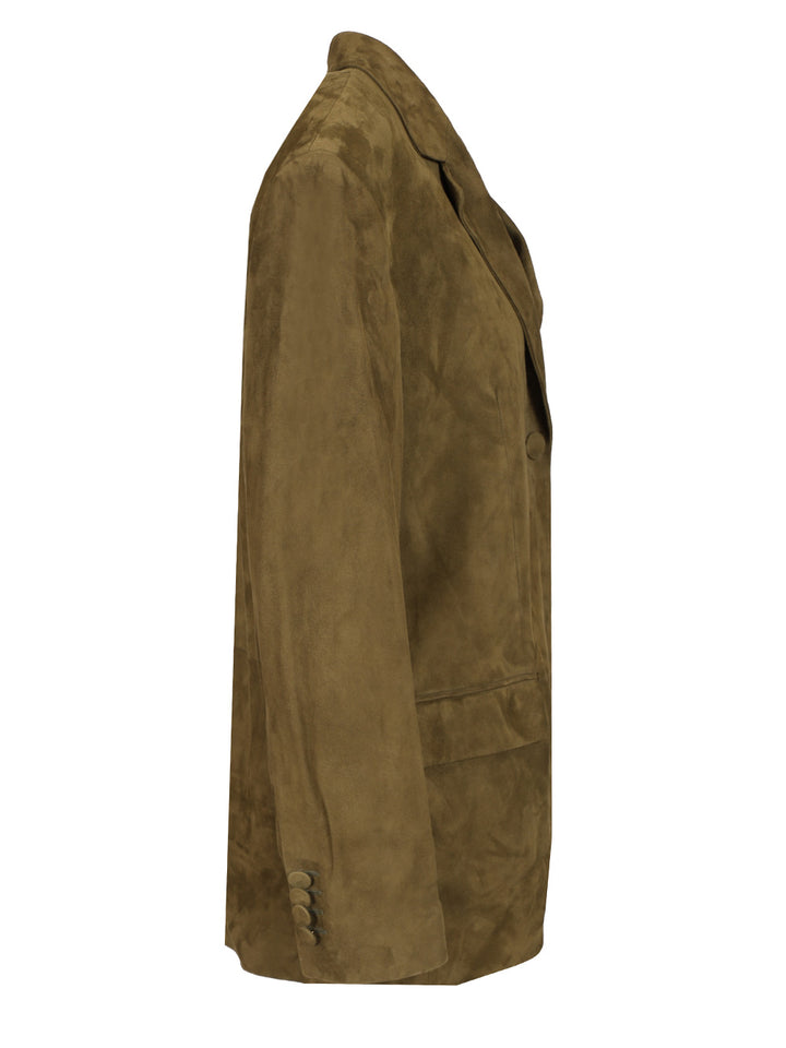 Marni Suede Jacket Giacche - Verde | 43b267610986ce5e3a5e5118ceac5330d94c5fe1