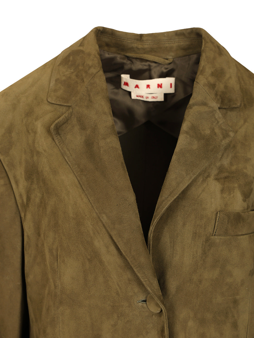 Marni Suede Jacket Giacche - Verde | 1c07a01b88dc84f6363eafee6a5b02232a3d871f