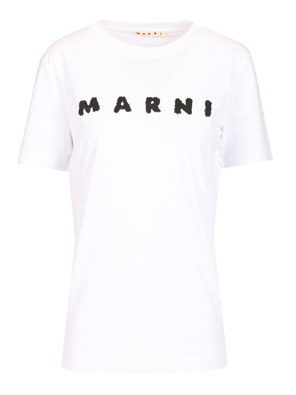 Marni Scribbled Logo T-Shirt - Bianco | 729e07049ec1fd8237e5cefca7393aa3e0895f95