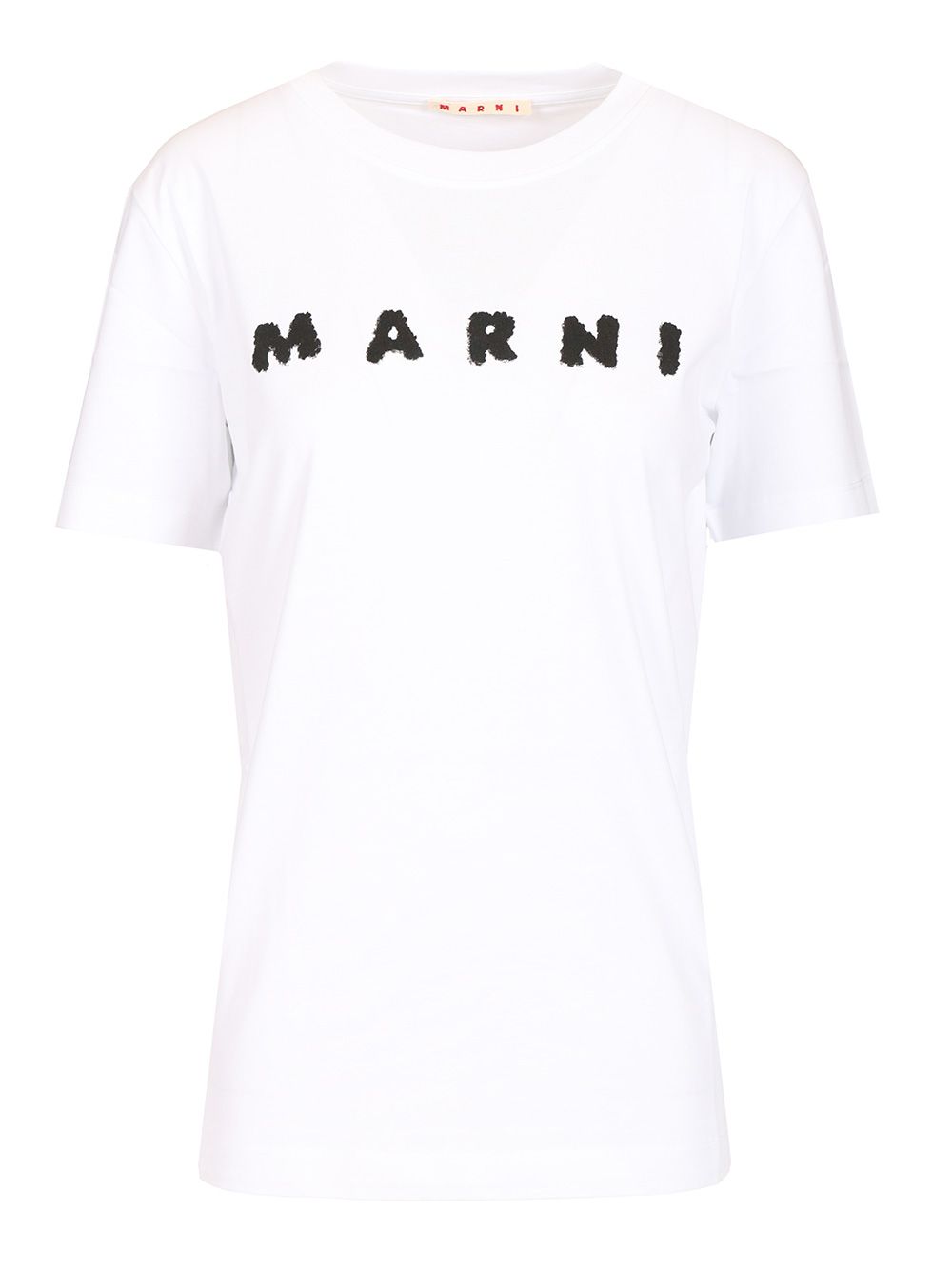 Marni Scribbled Logo T-Shirt - Bianco | e8769dbfb8c05f814be884f3e2c4230558bfa232