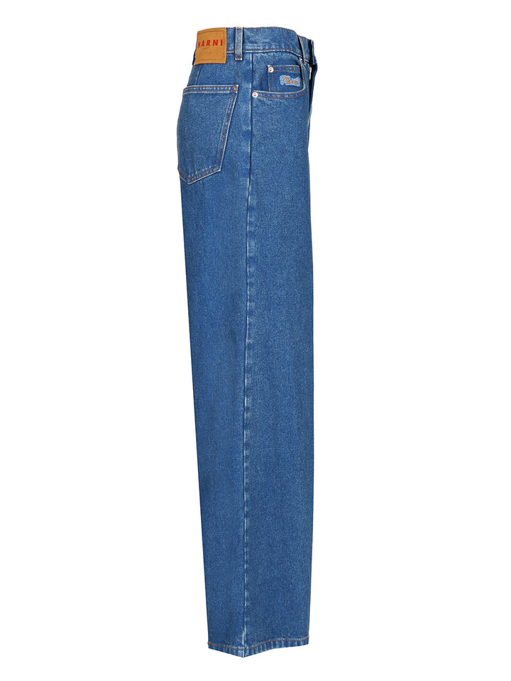 Marni Wide-Leg Jeans - Blu | 54a24a15d2d14969d4c758c01fcb4b95edd8b96e