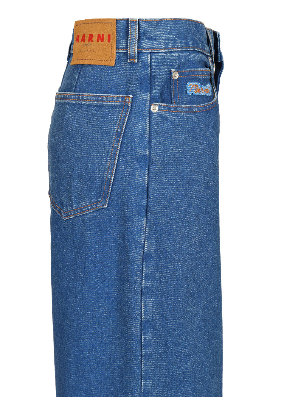 Marni Wide-Leg Jeans - Blu | ddb25284b584850f0f64dd92a4a5ca889372f29d