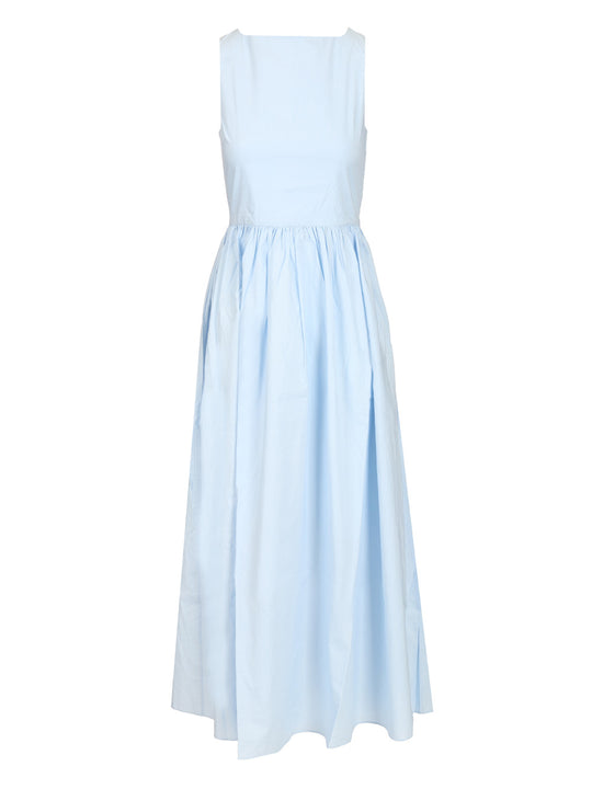 Tie-Back Midi Dress Abiti Light Blue