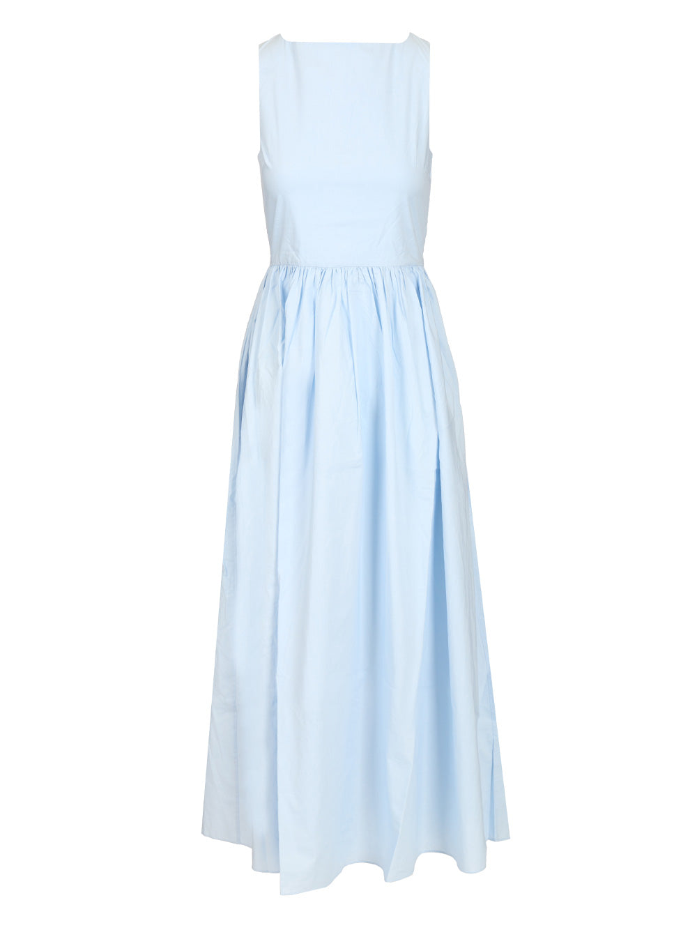 Matteau Tie-Back Midi Dress Abiti - Light blue | d1ff90947fa65b908256b2b400f8786d74cce4d1
