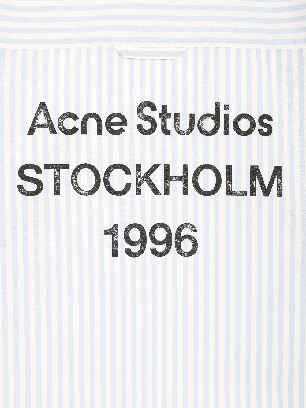 Acne Studios Striped Cropped Shirt Shirts - Blu | 277182b7ac1055e2fb07eda1277d161de11e25f3