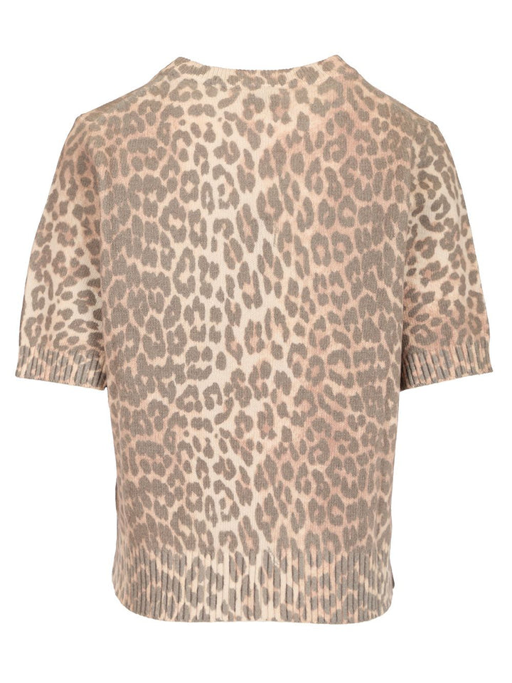 Ganni Leopard Print T-Shirt - Animalier | 53278dc83053632039edc5b6866b91aa3b21ba84