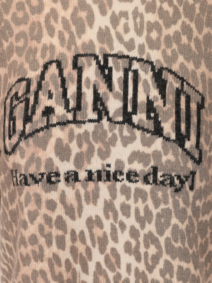 Ganni Leopard Print T-Shirt - Animalier | fda458d1fd0936ba1e6ed62975db8d1f8e746cfb