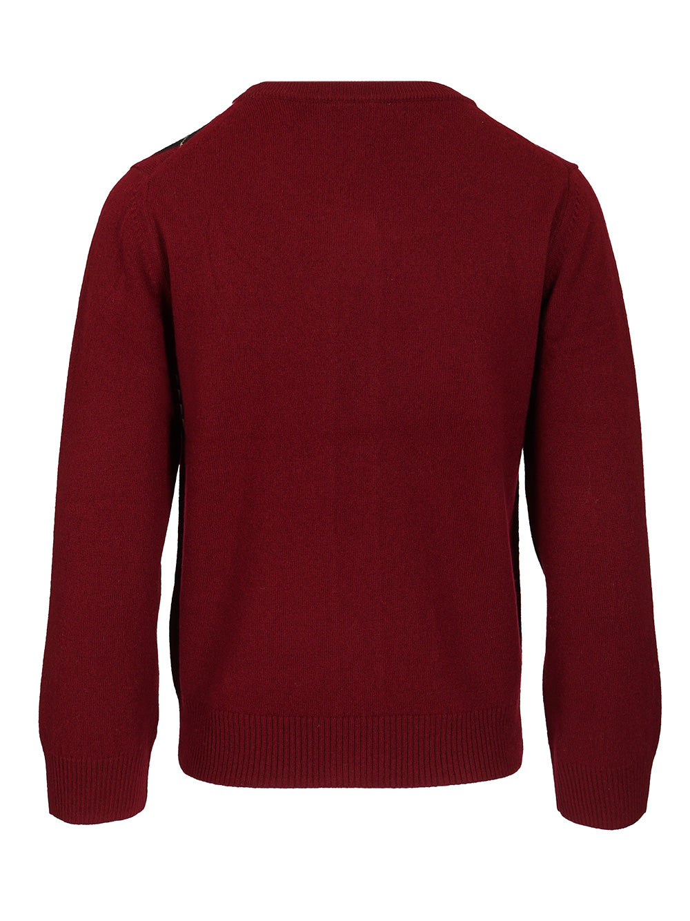 Ganni Checked Cardigan Knitwear - Bordeaux | 11b9ab4f17ab532539c206c1280a421376f76fd2