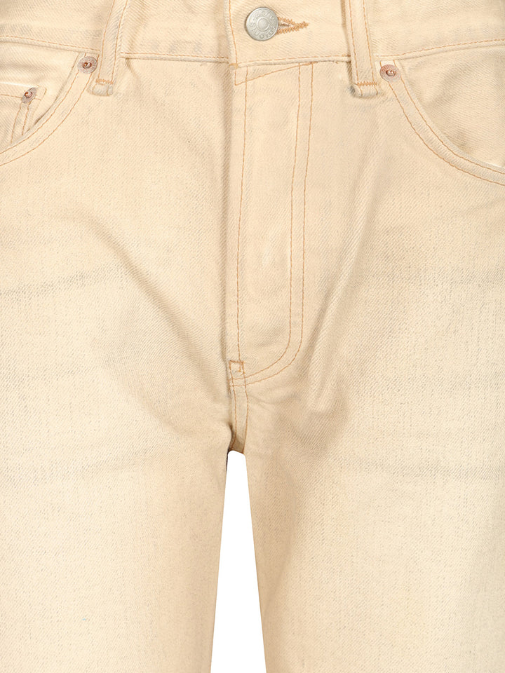 Acne Studios Wide Leg Jeans Trousers - Beige | 730ad9b2218e160e91d256a1119d273a759c2488