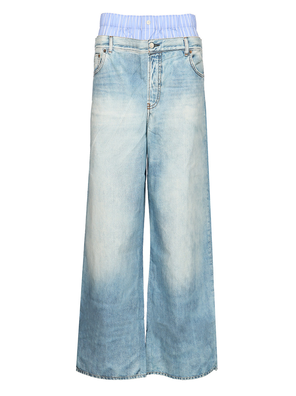 Acne Studios Trompe-L'oeil Print Trousers Jeans - Blu | 138e04161784d632b98a0edad4111dc7099111cf