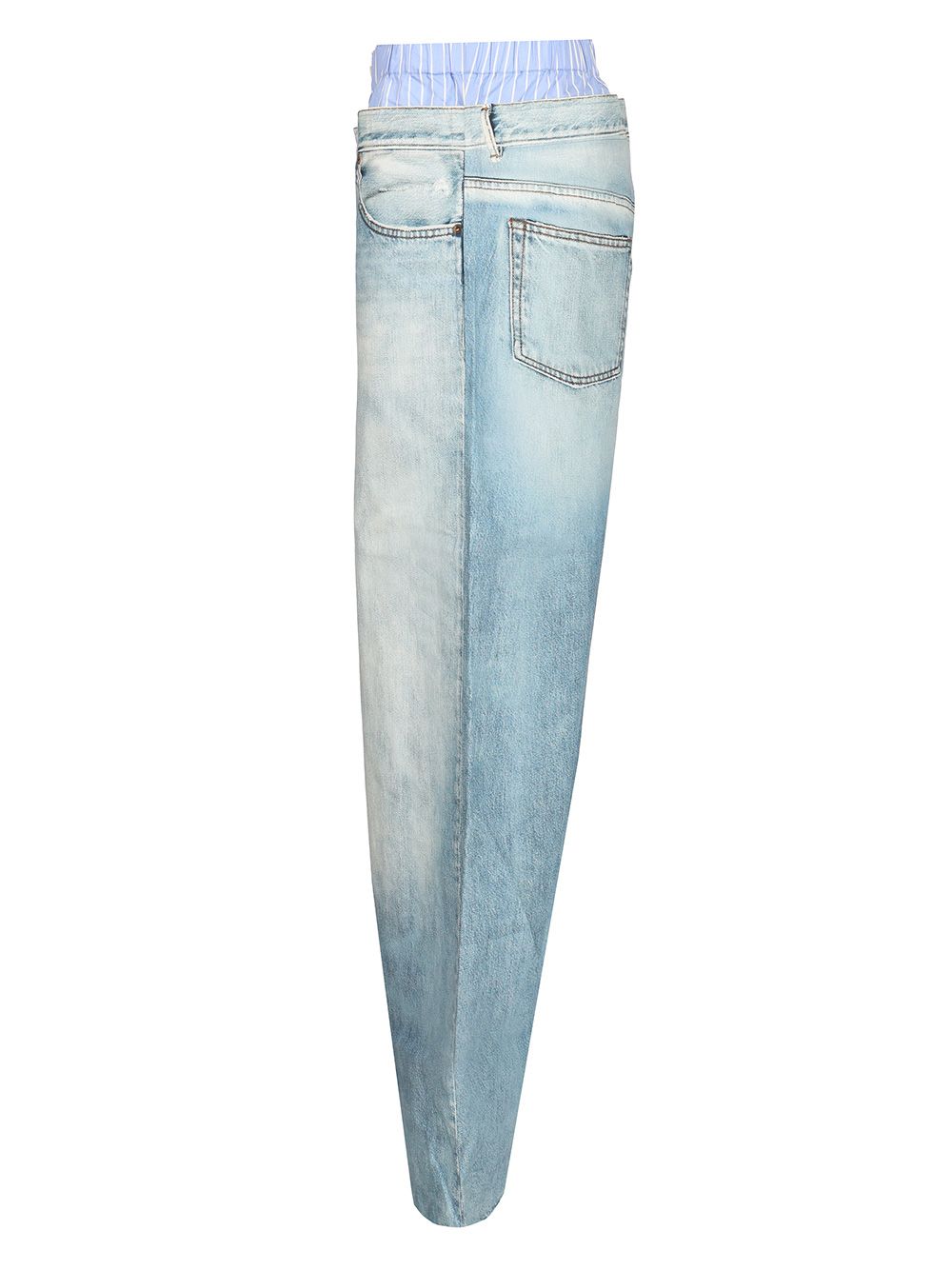 Acne Studios Trompe-L'oeil Print Trousers Jeans - Blu | e924fd07f70313308bd80267c41dc16a707e2e09