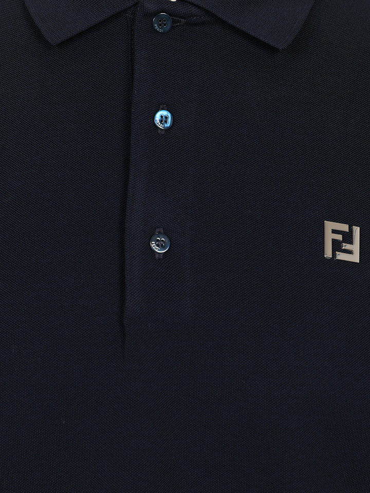 Fendi Piquet Polo Polo shirt - Blu | 16277e5715f6ee5eeb0eba84d3c1e57ba1b77c61