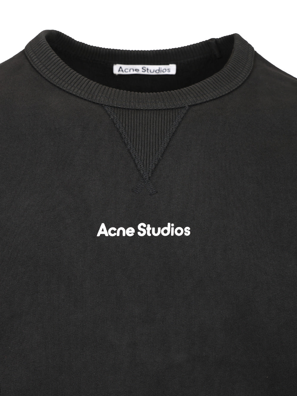 Acne Studios Cotton Sweatshirt Sweatshirts - Nero | 18b8f89f7449984c68cc6621539c308f95df2115