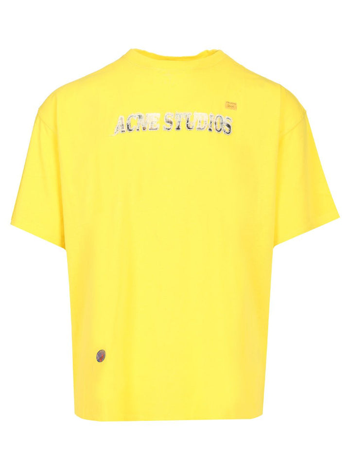 Acne Studios Jersey T-Shirt - Giallo | affdd7dac144f5ac32bb465d65bb84b5264d868a
