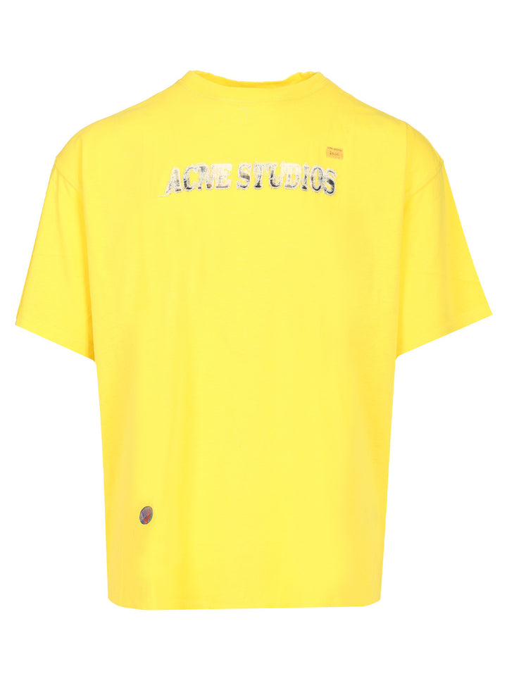 Acne Studios Jersey T-Shirt - Giallo | bdbcdd14859015a2969ee97916a485a11f2c2280