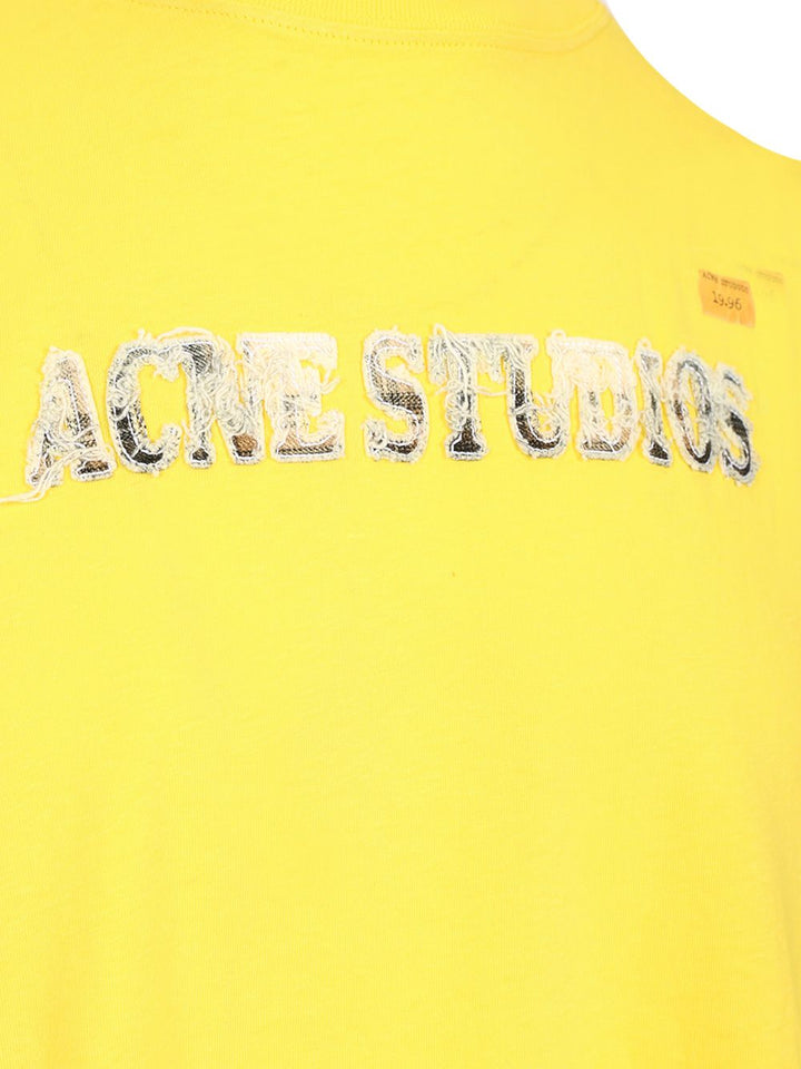 Acne Studios Jersey T-Shirt - Giallo | 8b036beb0f0c40b6208a24ff01bbae5641171489