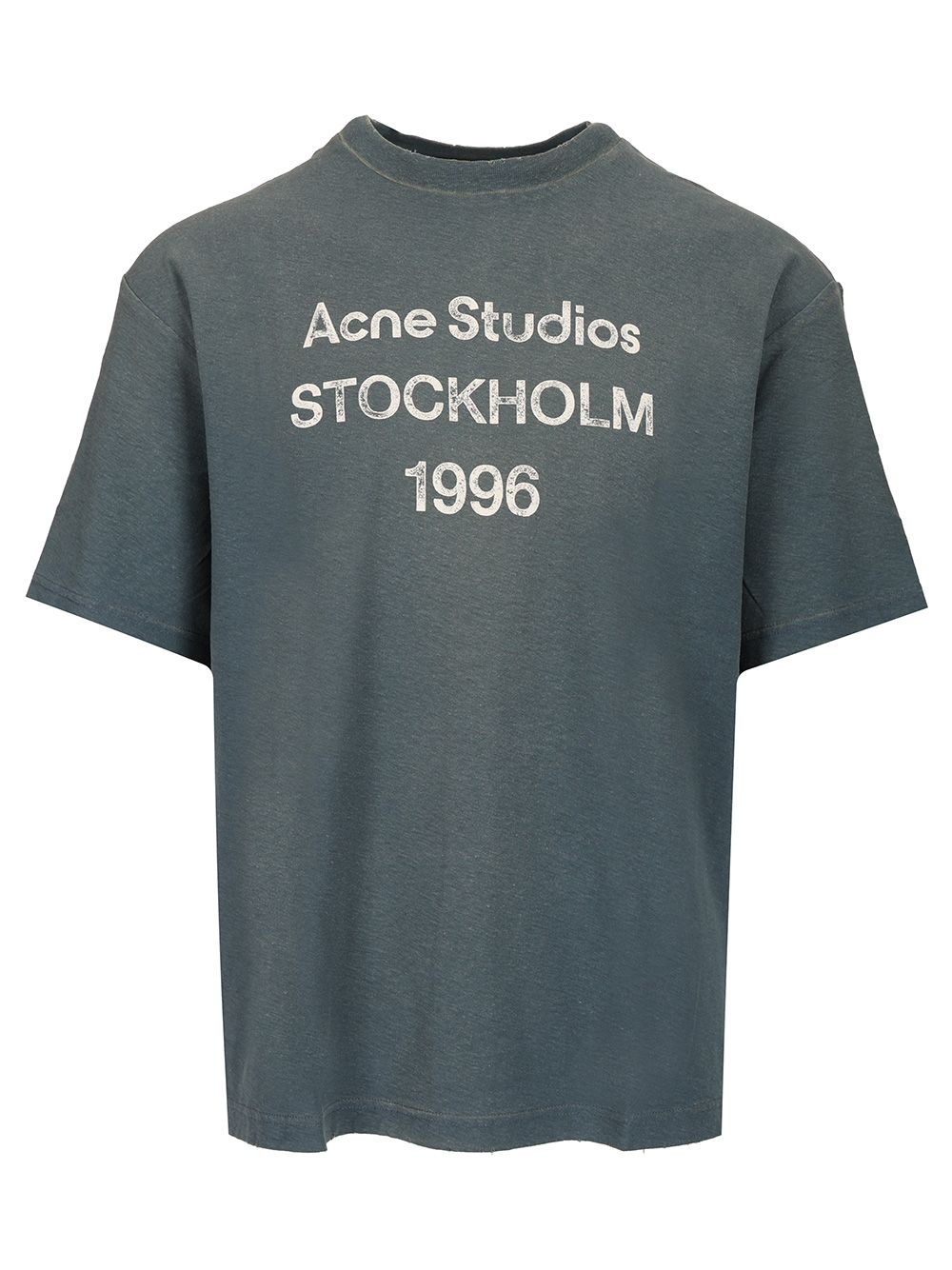 Acne Studios Cotton And Hemp T-Shirt - Blu | b587ad3eb5e3348991aa69f23d4cbef643006807