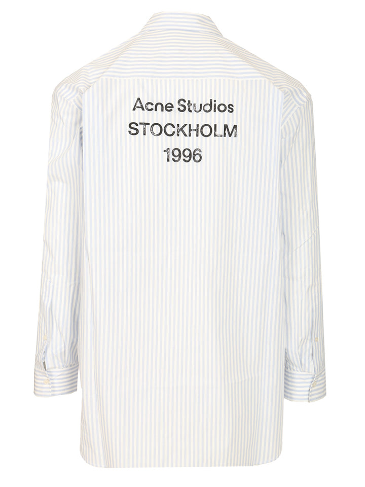 Acne Studios Striped Shirt Shirts - Blu | 8d65f83cc79ff077eb12b3760836957f141f5e4e