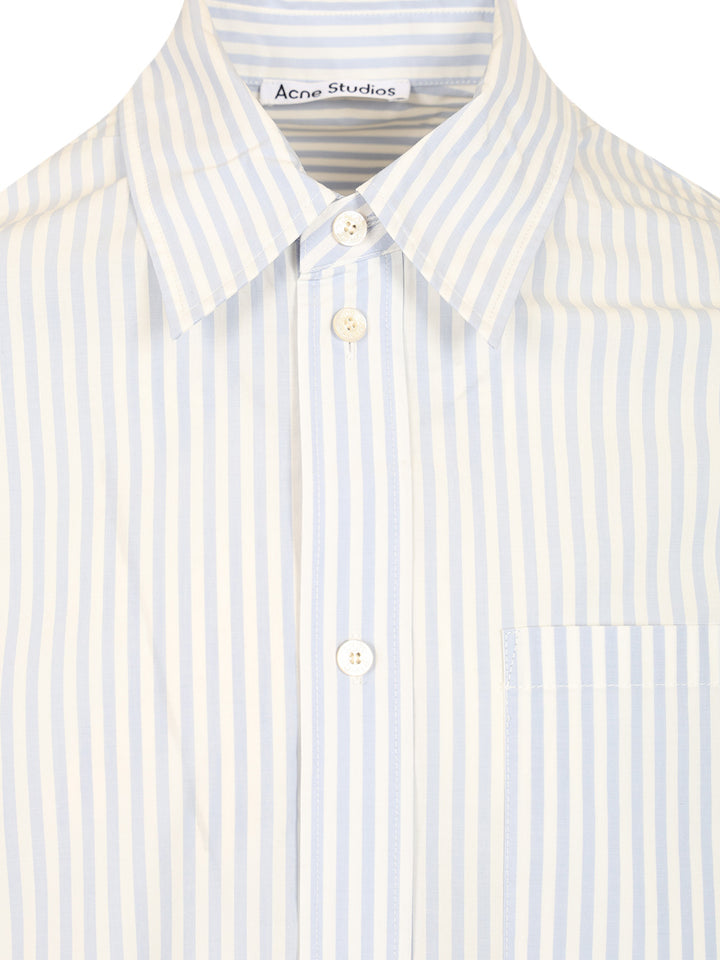 Acne Studios Striped Shirt Shirts - Blu | 946bdceeabbb8ebb985323810115d37c0a9239e7