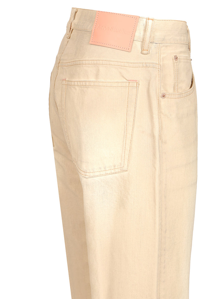 Acne Studios Denim Jeans Trousers - Beige | 56f0b60f7b7a3777428eb63f47fa66da966caf66