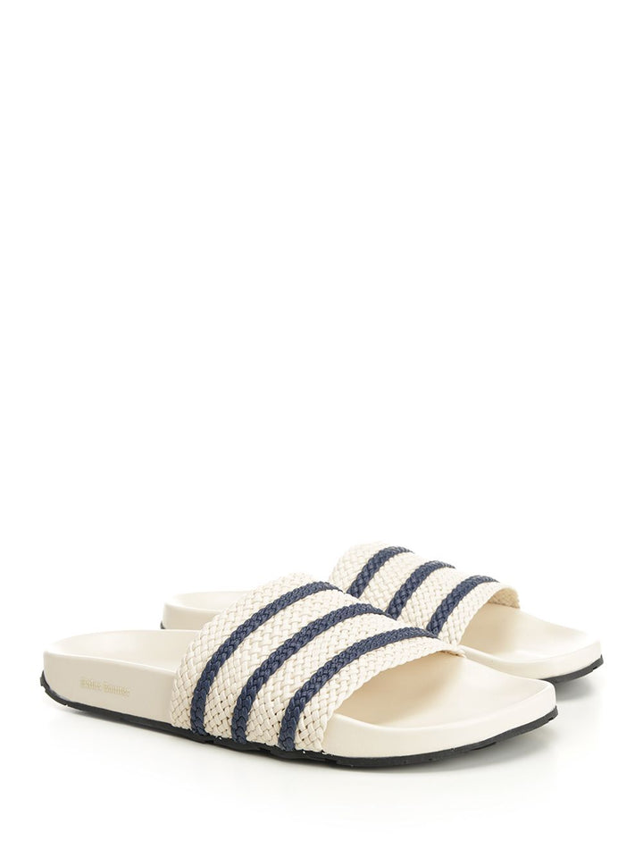 Adidas X Wales Bonner Adilette Sandali - Bianco | 2bc433bed8084ffff7669c0c1d8e62db576535b5