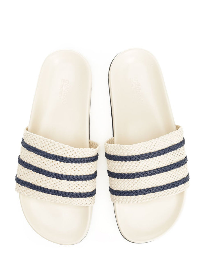 Adidas X Wales Bonner Adilette Sandali - Bianco | c872af472034196262344c932ac256d0363a5ae2