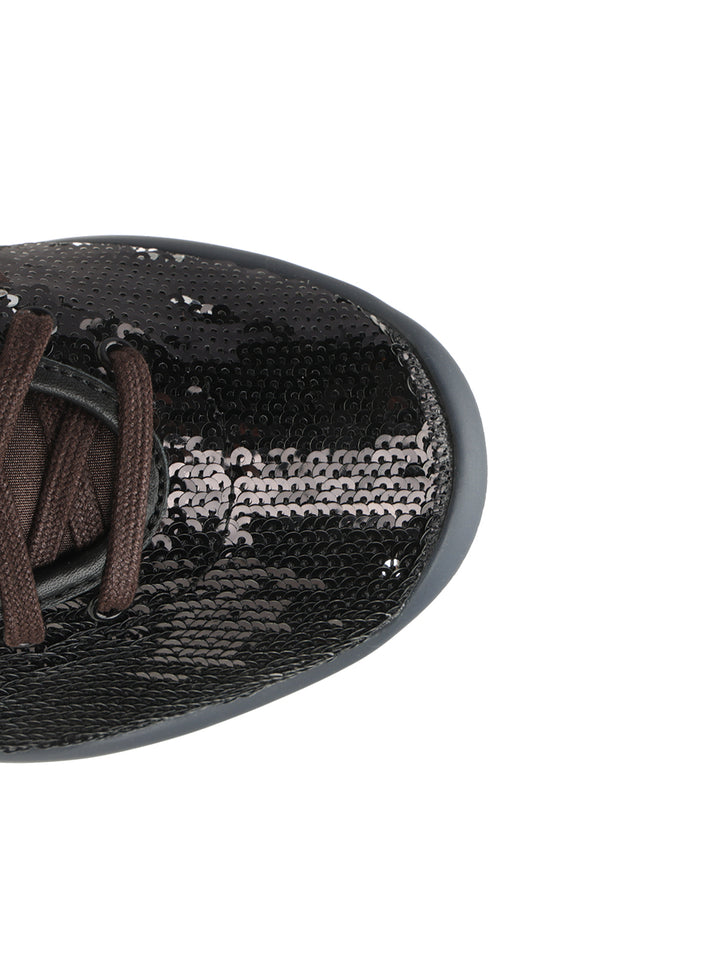 Adidas X Wales Bonner Wales Bonner Sequined Sneakers - Nero | 550cbf1f5af3185c1fef370957259df453839059