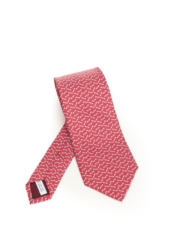 Ferragamo Silk Tie Ties And Bow Ties - Rosso | eb0236c56032d2a262f7ce44a4a76cf8747cdea1