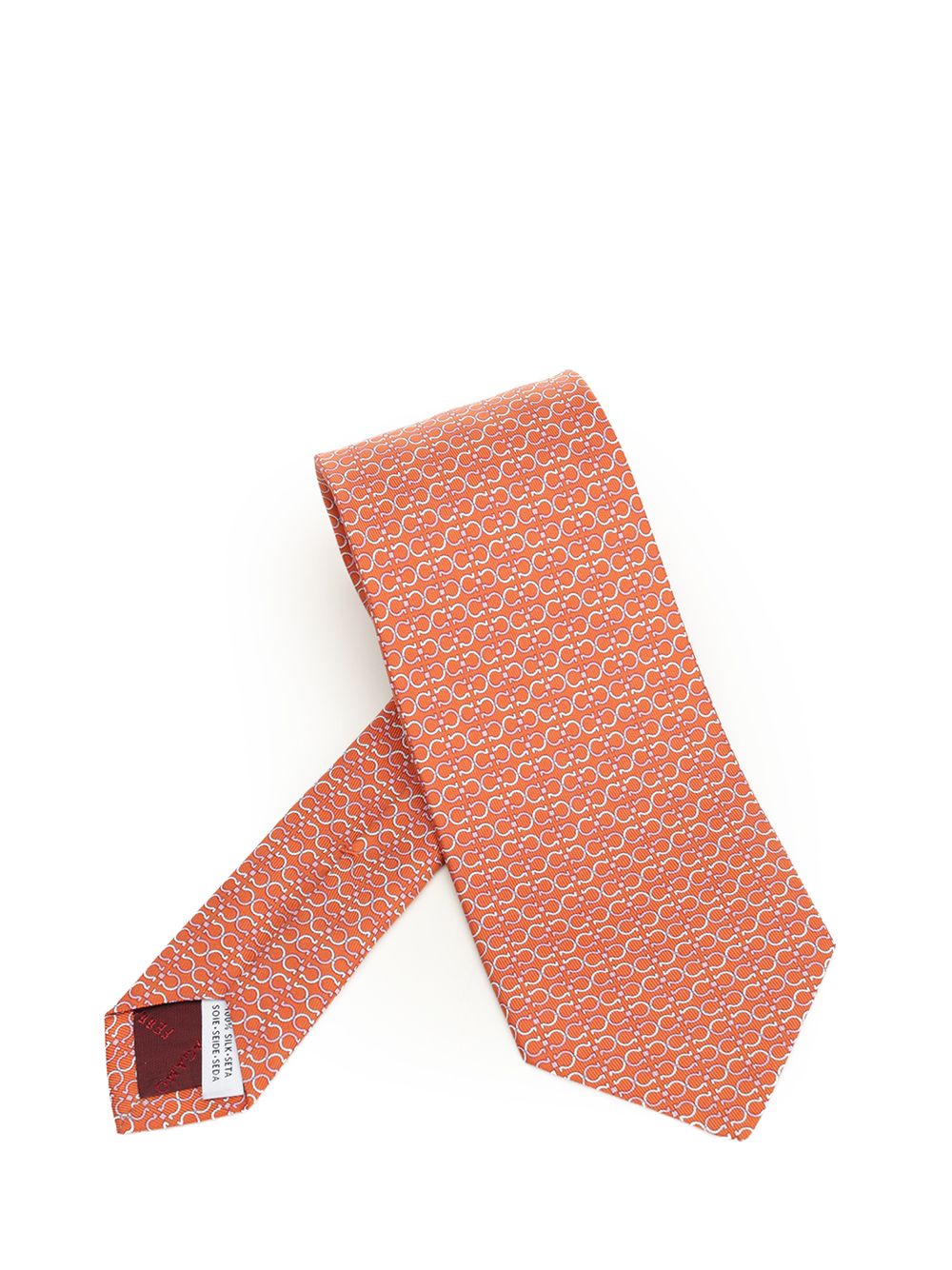 Ferragamo Silk Tie Ties And Bow Ties - Arancione | 993563d4329dffdb686e19ee06a8881e5fc79034