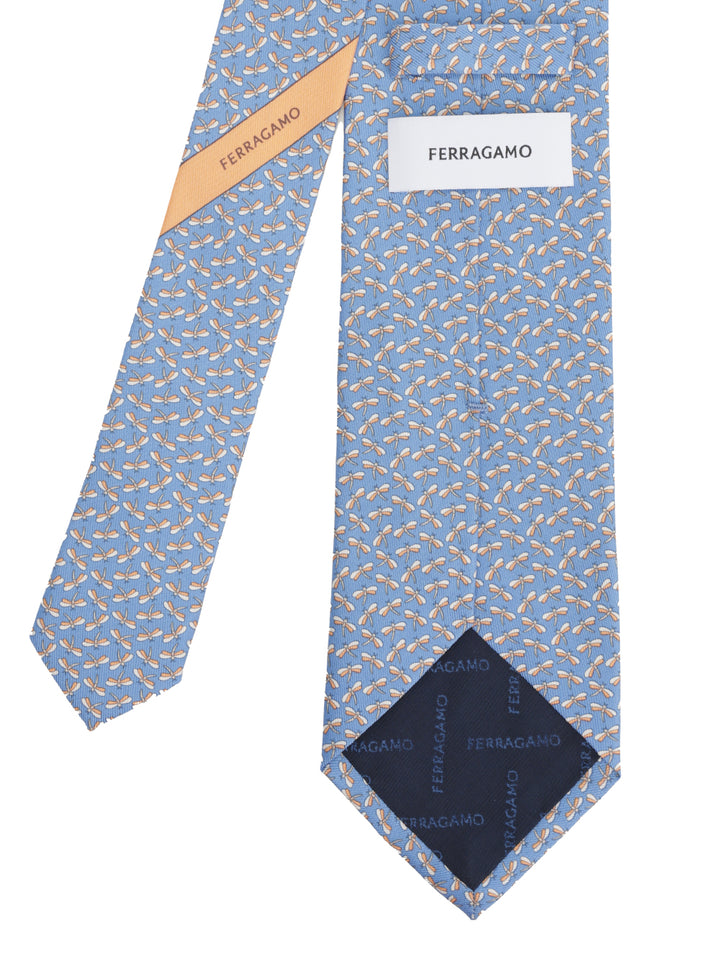 Ferragamo Silk Tie Ties And Bow Ties - Light blue | 46286b6794dbdde2248f24971adf5230b05553af