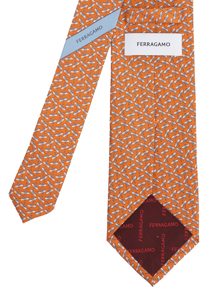 Ferragamo Silk Tie Ties And Bow Ties - Arancione | 9fff36a090b7319d1e8b0c26c42ea18cdf9a0e5d