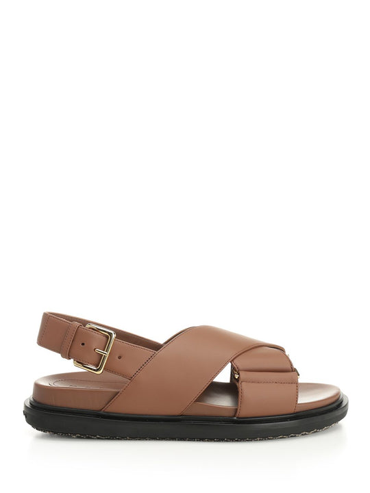 Footbed Sandali Marrone