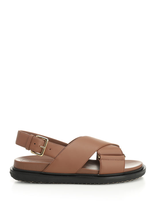 Footbed Sandali Marrone