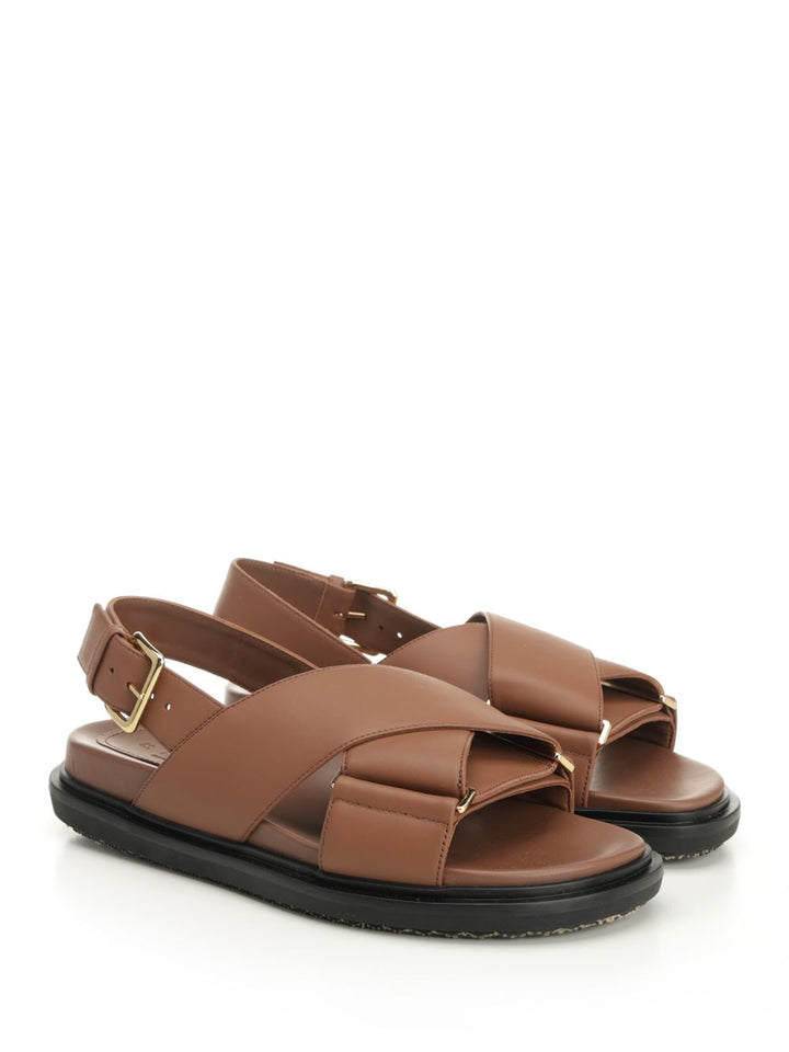 Marni Footbed Sandali - Marrone | b3e6e228f1069e589e5f14ecf0e39d750930bde7