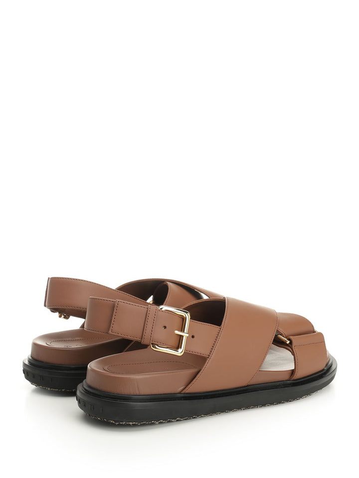 Marni Footbed Sandali - Marrone | 904a6206119d02213f3322f975483c78623a03d5
