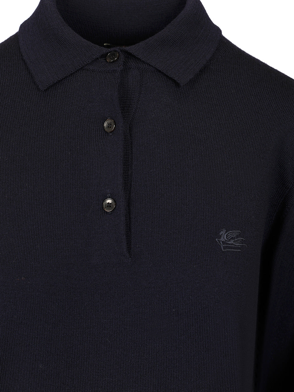 Etro Wool Polo Shirt Knitwear - Blu | 147f544f308bcc9f85332fe4711b2fae80f1eeb5