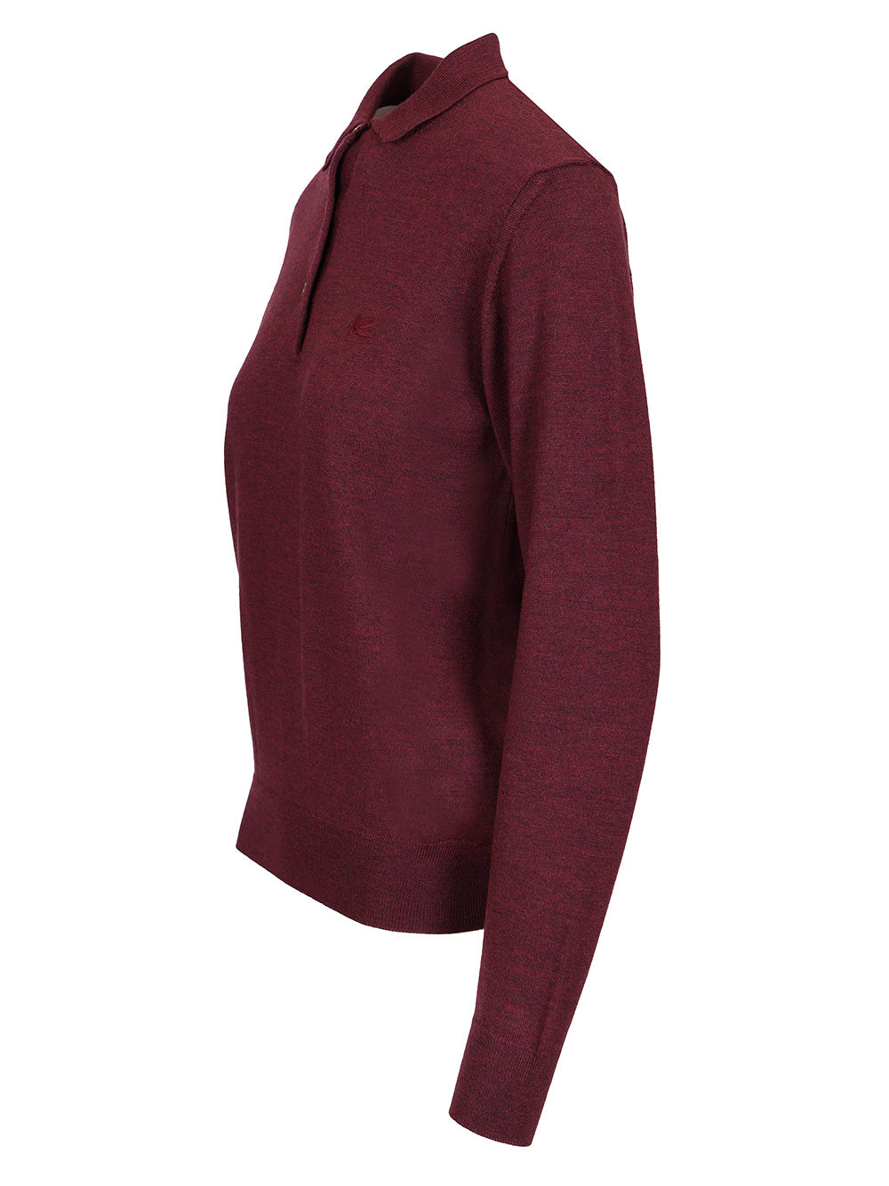 Etro Wool Polo Shirt Knitwear - Bordeaux | b1e1c332f620117172124e9721dd5e68c084d47b