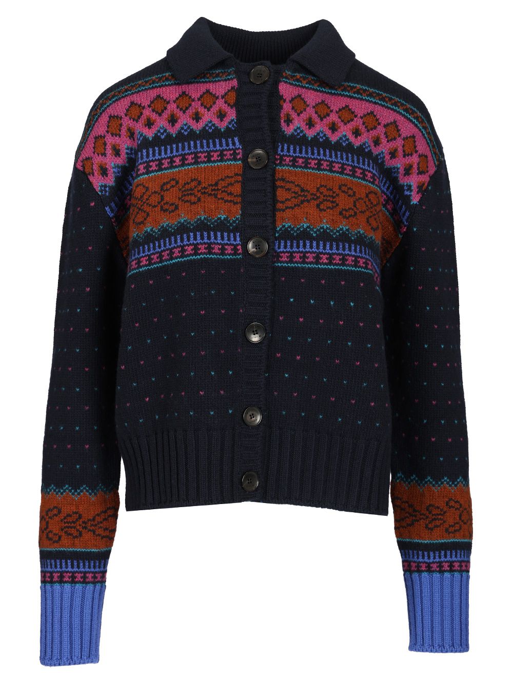 Etro Wool Cardigan Knitwear - Blu | ad2e7993d3f49d2377fa45e018847c58936a75c0