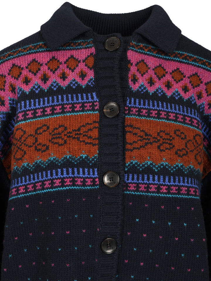 Etro Wool Cardigan Knitwear - Blu | 263983a67ad2b0a0d45de78d4a5332ea1caea356
