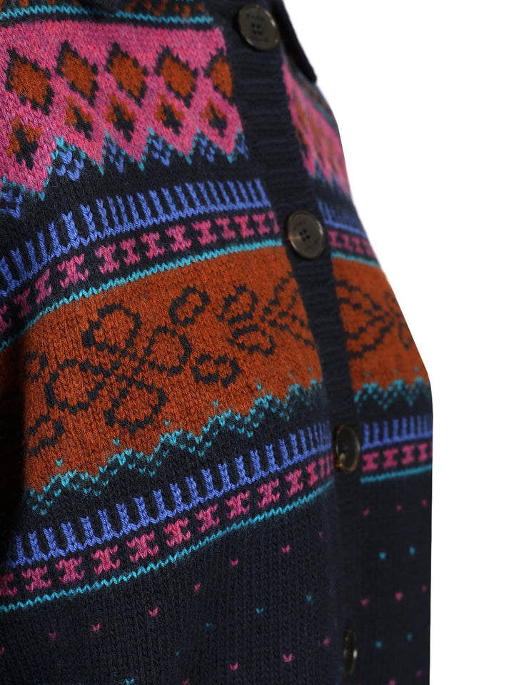 Etro Wool Cardigan Knitwear - Blu | 81573682fdfdebb735793ef4dfab86cc25304cf7