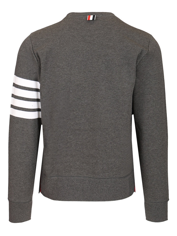 Thom Browne Loopback 4-Bar Sweatshirts - Grey | c91d2f403f5d3984e0397273f1d59784e41f11f3