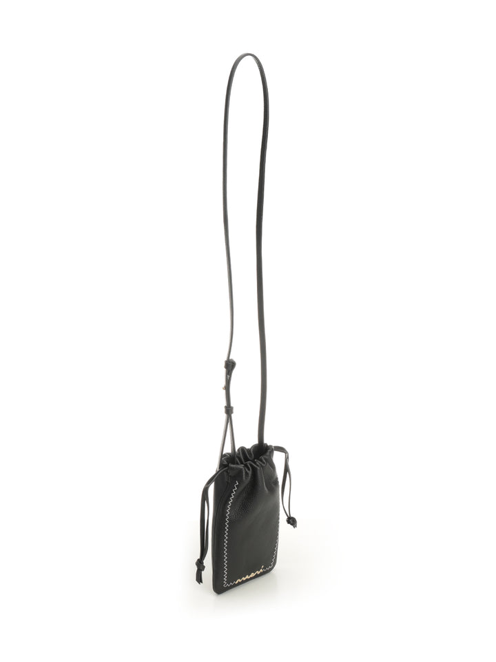 Marni Leather Phone Holder Handbags - Nero | 50c9f549b6ea9d5dd4df599225587360bd3c99c1